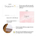 A2 note card specifications: 5.5 × 4.25 inches, double-sided printing and heavyweight 120 lb matte cardstock.