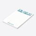 Funny personalized notepad with bold typography reading “holy notes for unholy thoughts” designed as a humorous adult gift with custom name-side