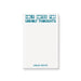 Funny personalized notepad with bold typography reading “holy notes for unholy thoughts” designed as a humorous adult gift with custom name.