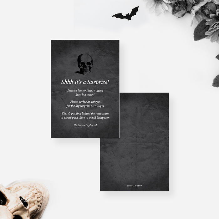 RIP Twenties Birthday Invitation Funny Funeral Theme Party Card