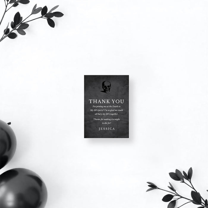 RIP Twenties Birthday Invitation Funny Funeral Theme Party Card