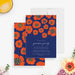 Floral garden party invitation featuring vibrant flower illustration-front-back