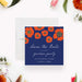 Floral save the date card for a summer garden party, featuring bright flower design-front
