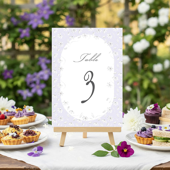 Lavender Garden Party Invitation Floral Spring Event Invite