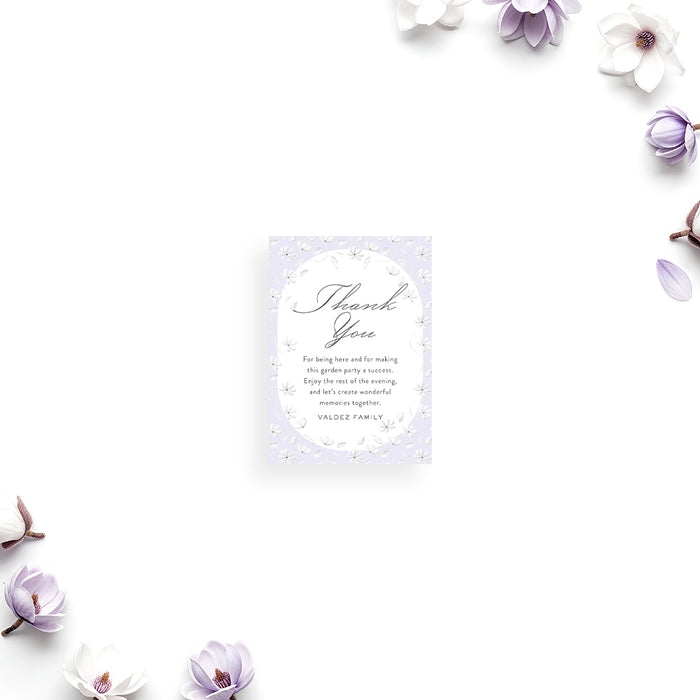 Lavender Garden Party Invitation Floral Spring Event Invite