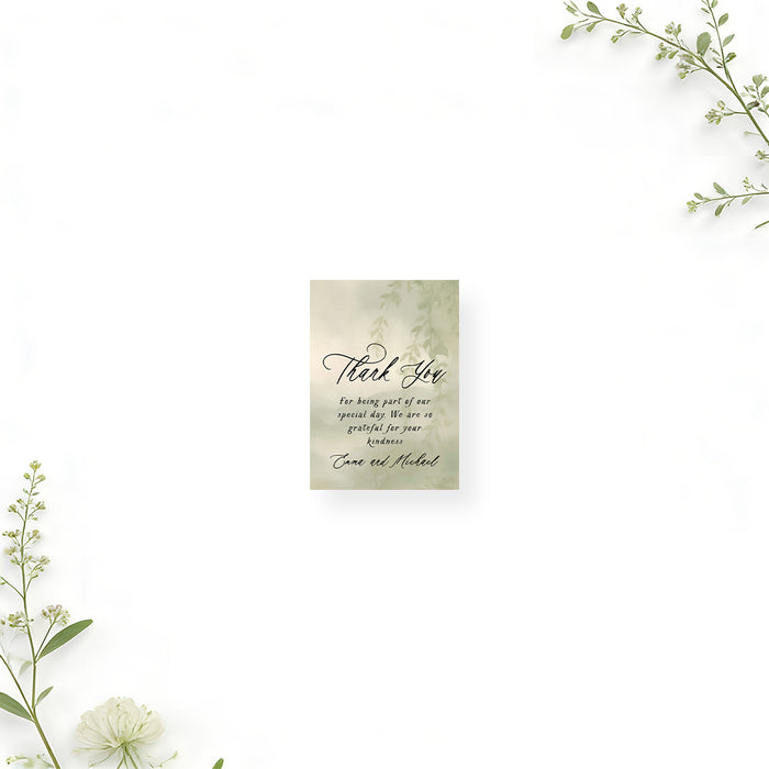 Personalized Garden Wedding Invitation with Greenery Monogram Wreath