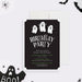 Ghost birthday party invitation template with cute spooky ghost design for kids printable digital download