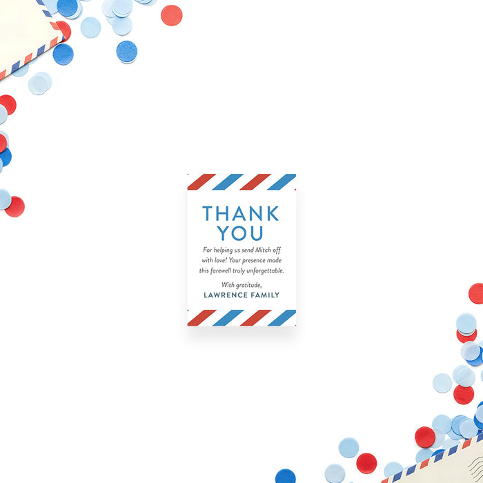 Going Away Party Invitation Airmail Farewell Design