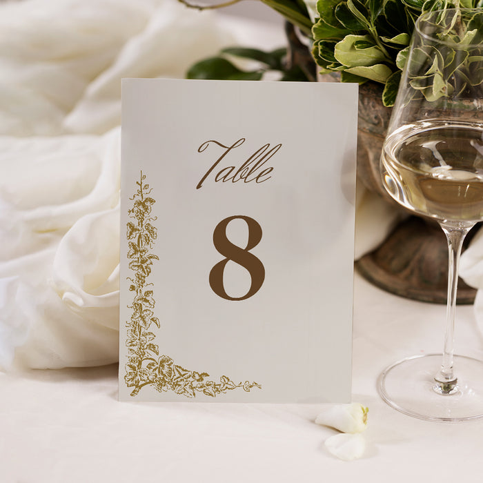 Personalized Gold Grapevine Vineyard Wedding Invitation