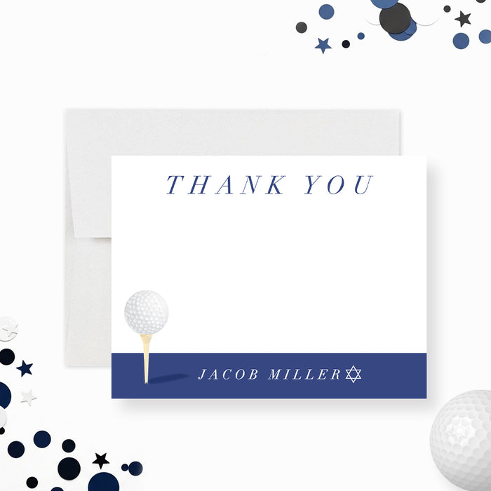 Golf Bar Mitzvah Invitation Sports Theme Design