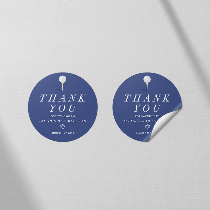 Golf Bar Mitzvah Invitation Sports Theme Design