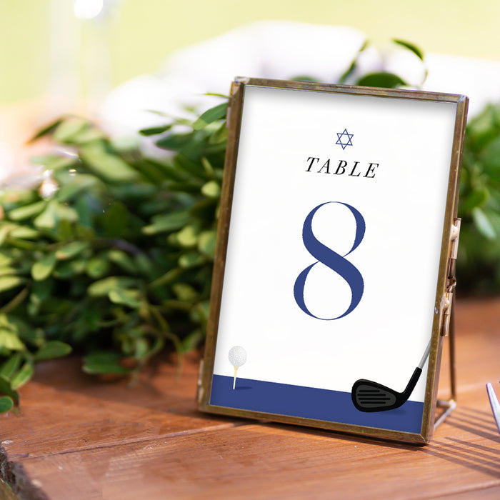 Golf Bar Mitzvah Invitation Sports Theme Design