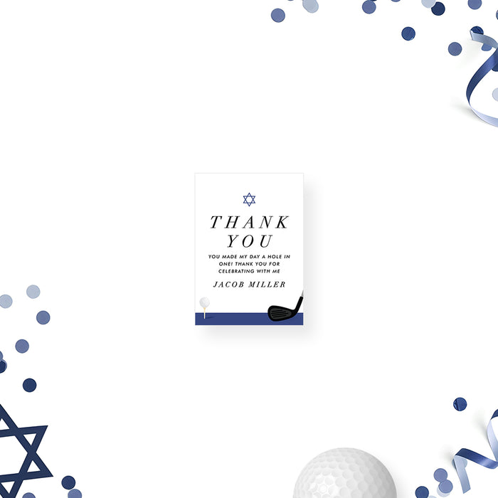 Golf Bar Mitzvah Invitation Sports Theme Design