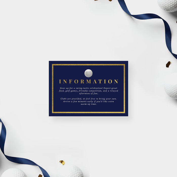 Personalized Golf Birthday Party Invitation Par Tee