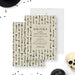 Gothic birthday invitation featuring an eerie vintage bone pattern, customizable spooky party details.-front-back