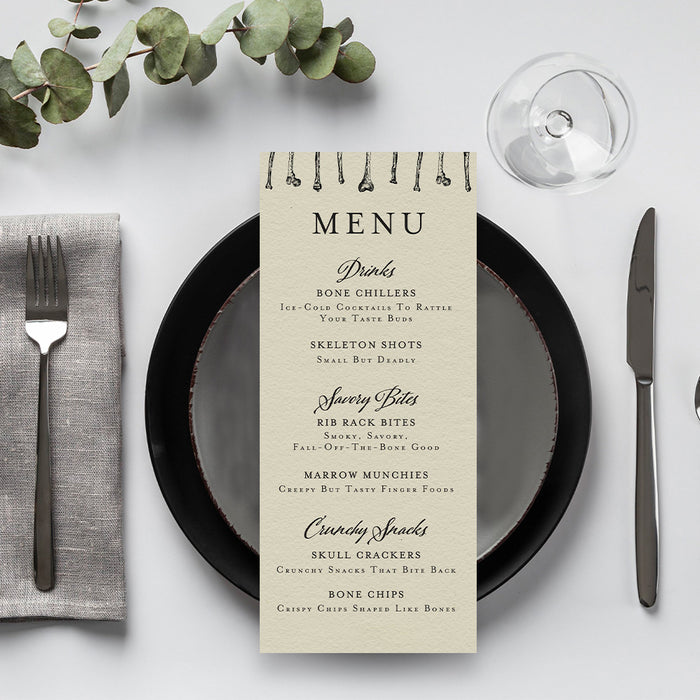 Gothic Birthday Invitation Spooky Halloween Party Card