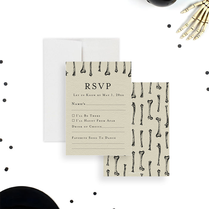 Gothic Birthday Invitation Spooky Halloween Party Card