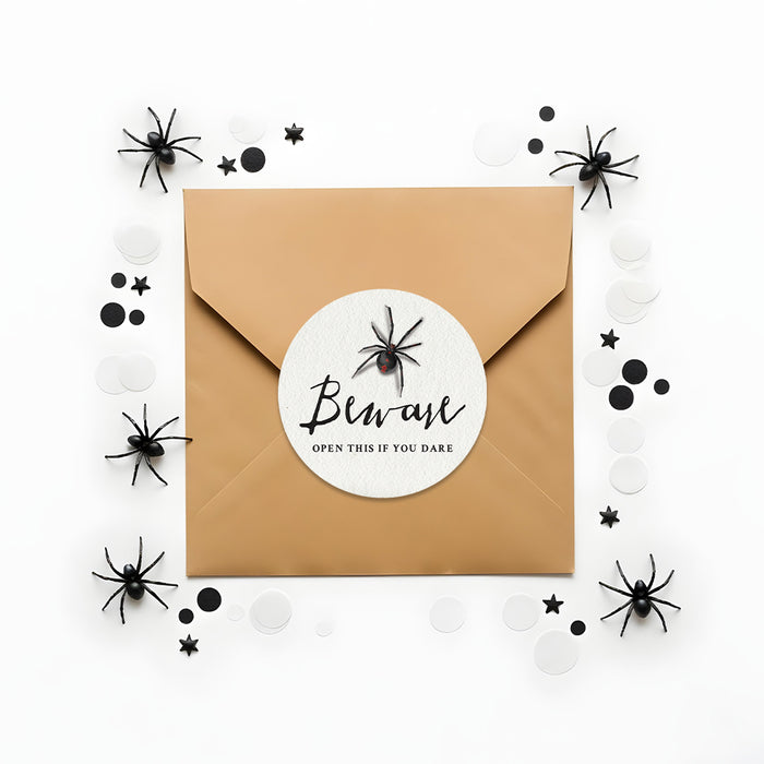 Gothic Spider Birthday Invitation Spooky Halloween Party Invitation