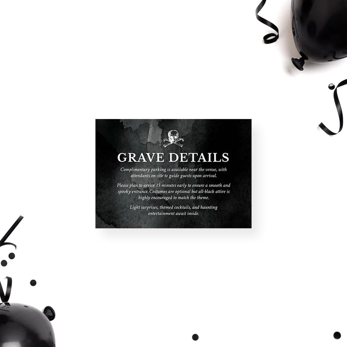 Gothic Coffin Birthday Invitation Spooky Party