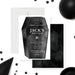 printed gothic coffin birthday invitation with dark watercolor coffin design, skull detail, and personalized spooky birthday party wording-front-back