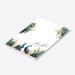 Personalized peacock-themed notepad with two elegant peacocks, a stylish stationery choice for women.-side