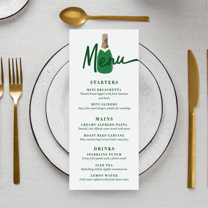 Personalized Champagne Bottle Graduation Party Invitation