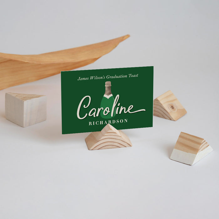 Personalized Champagne Bottle Graduation Party Invitation