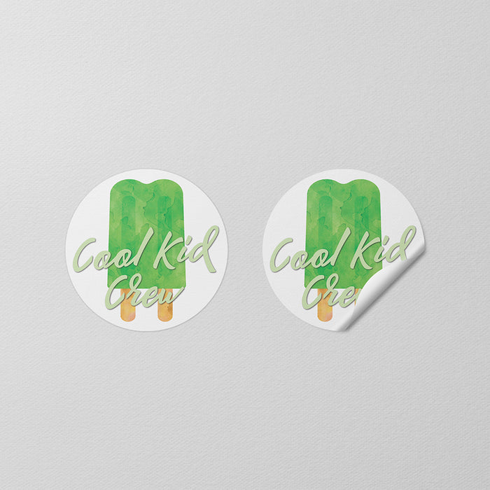 Personalized Green Ice Pop Birthday Party Invitation for Kids