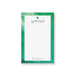 Saint Patrick’s Day notepad with green watercolor and four-leaf clover design 