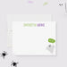 Personalized Halloween ghost note card with Boo text, fun spooky stationery.