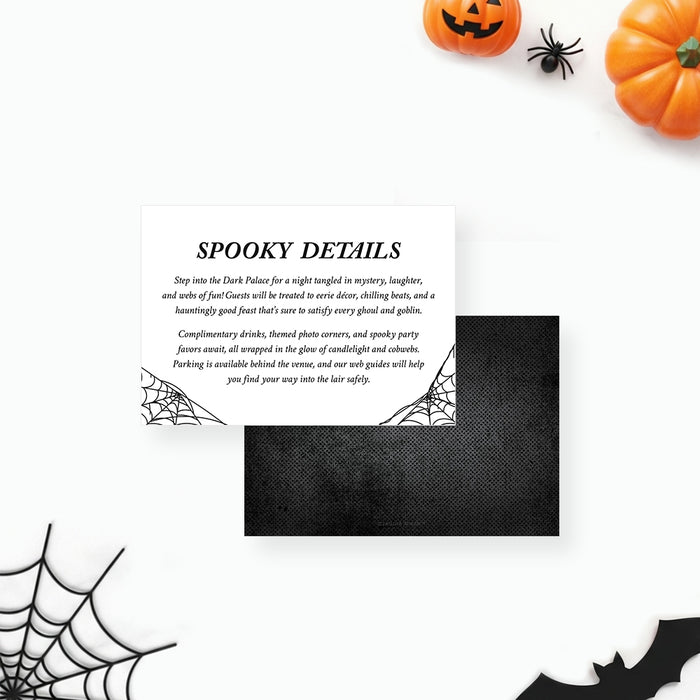 Halloween Spider Invitation Spooky Party Invite