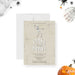 Halloween invitation featuring a dancing skeleton, the phrase "Shake Your Bones," and event details-front