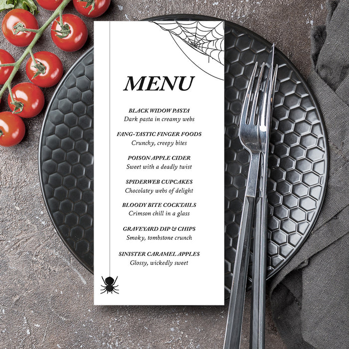 Halloween Spider Invitation Spooky Party Invite