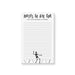 funny personalized notepad with notes to die for text and a dancing skeleton design