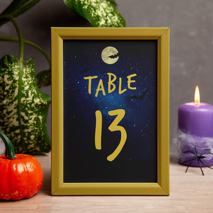 Halloween Party Invitation Spooky Night Sky Design