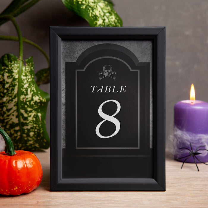 Gothic Tombstone Halloween Invitation Spooky Crow Party Card