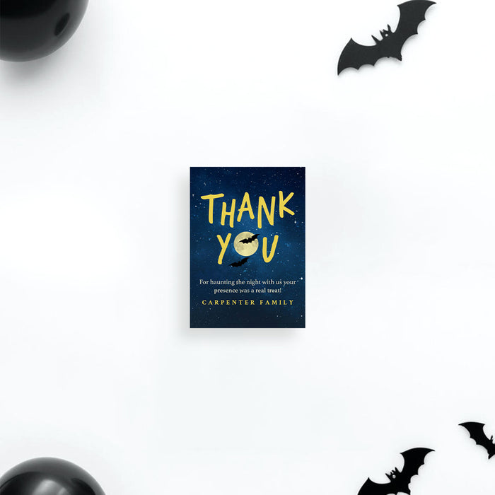 Halloween Party Invitation Spooky Night Sky Design