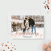 Happy Holidays photo greeting card featuring a winter theme, modern typography and a customizable family photo layout in a printable digital format