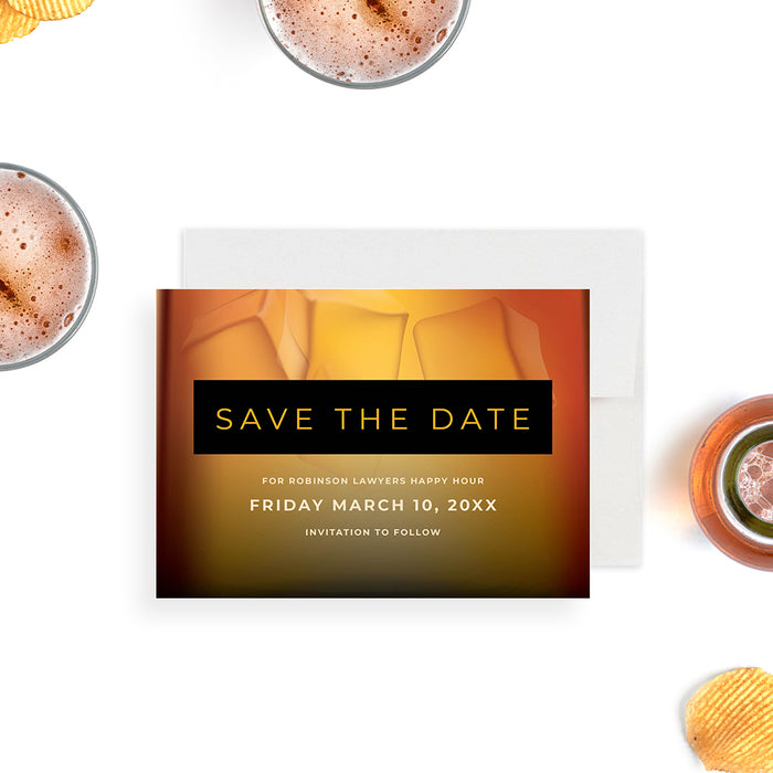Happy Hour Invitation for Business Events Whiskey Theme