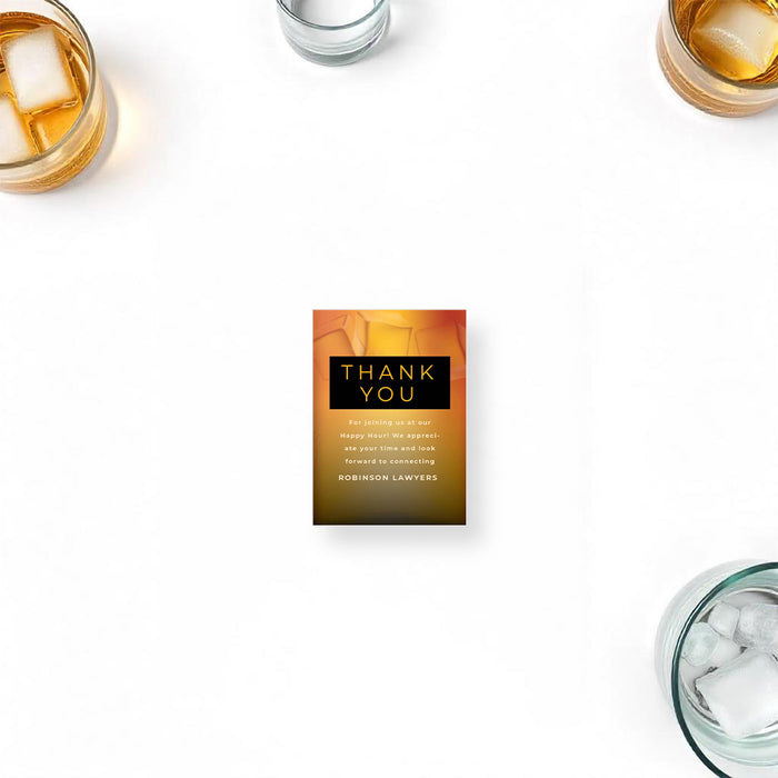 Happy Hour Invitation for Business Events Whiskey Theme