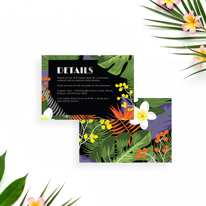 Havana Nights Tropical Party Invitation