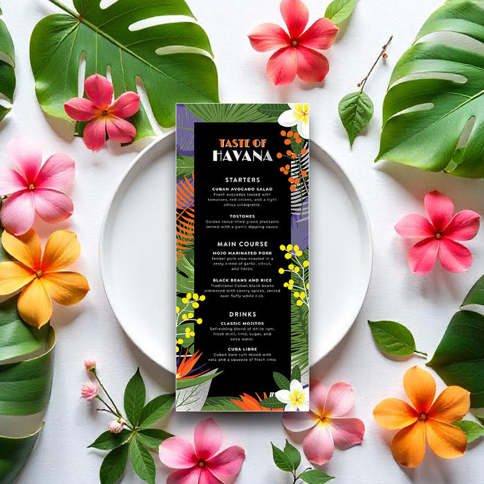Havana Nights Tropical Party Invitation