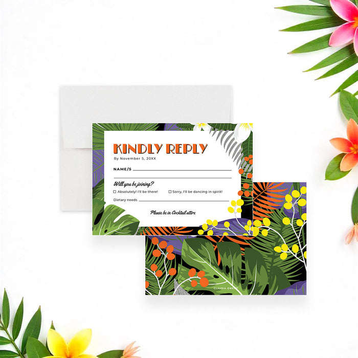 Havana Nights Tropical Party Invitation