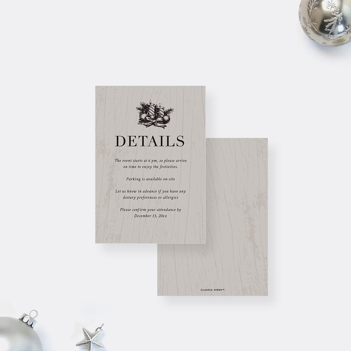 Eat Drink Be Merry Company Holiday Party Invitation Christmas Event