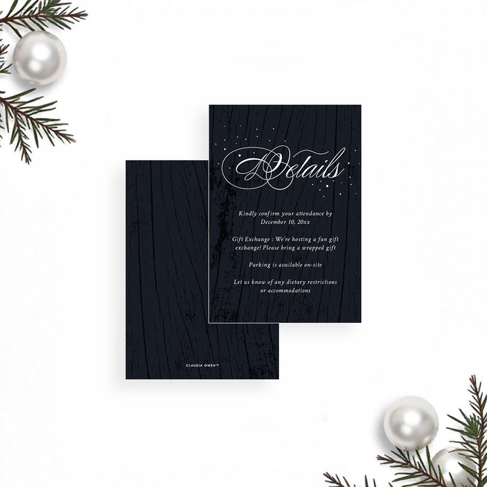 Elegant Winter Holiday Party Invitation