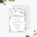 Digital holiday party invitation featuring festive greenery and berries in a modern layout
