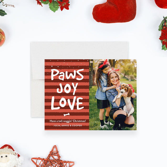 Dog Christmas Party Invitation Jingle Paws Holiday Pet Party Card
