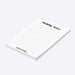 personalized holiday notepad with black and white starry design, lined pages, and custom name for a modern Christmas stationery gift-side