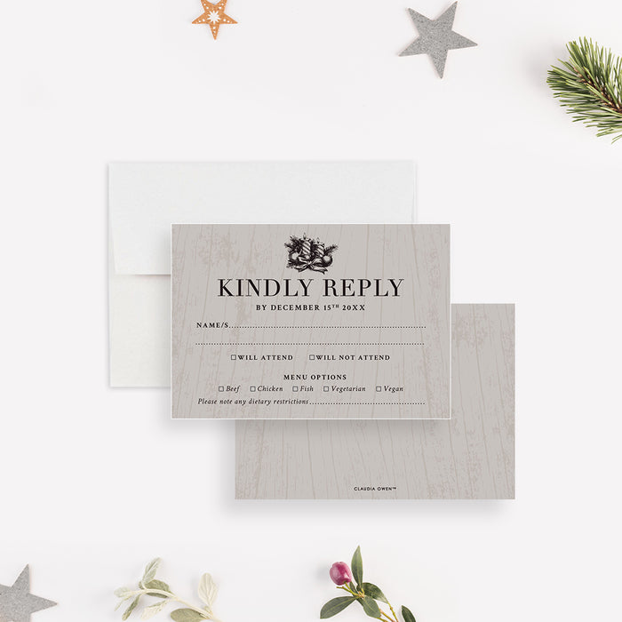 Eat Drink Be Merry Company Holiday Party Invitation Christmas Event