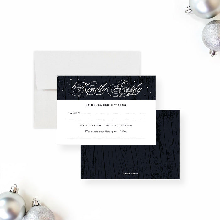 Elegant Winter Holiday Party Invitation